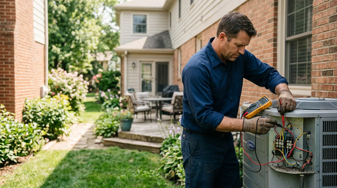 HVAC technician working near Madison, NJ